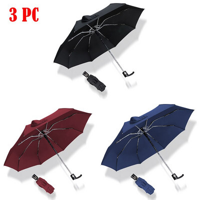 Mini džepni automatski kišobran za kišu Ženski 5 sklopivi ultra lagani putni muški kišobran s crnim premazom Prijenosni kišobran za vanjske poklone
