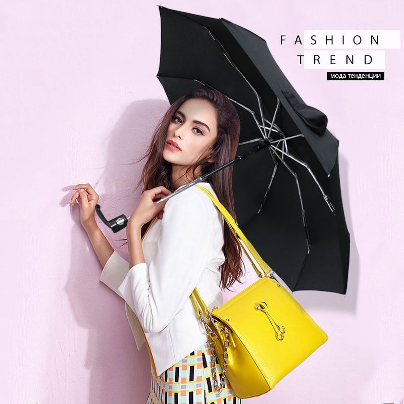 Mini džepni automatski kišobran za kišu Ženski 5 sklopivi ultra lagani putni muški kišobran s crnim premazom Prijenosni kišobran za vanjske poklone