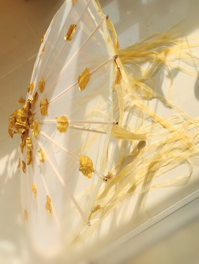 Kineski Japan Pređa Nauljeni papir Svilena tkanina Kišobran Kostim Drevna kineska princeza Kišobran Drama Bijeli obrt kišobran Cosplay