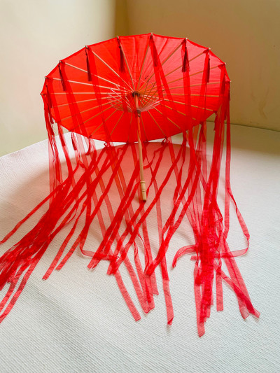 Kineski Japan Pređa Nauljeni papir Svilena tkanina Kišobran Kostim Drevna kineska princeza Kišobran Drama Bijeli obrt kišobran Cosplay