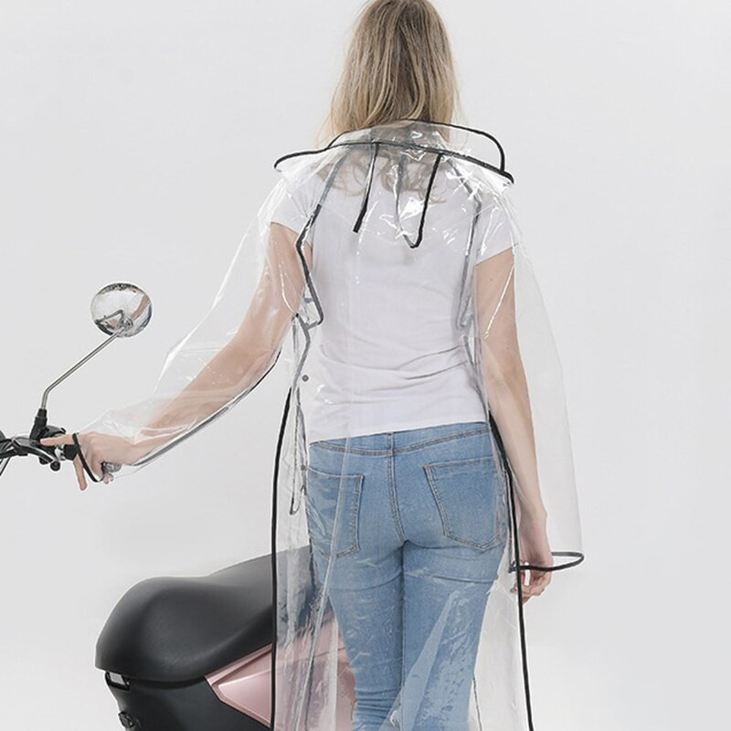 Modni dugi prozirni EVA kišni kaput Žene, odrasli muškarci Kabanica Nepropusna vodootporna jakna Plašt za planinarenje Putovanja Kampiranje