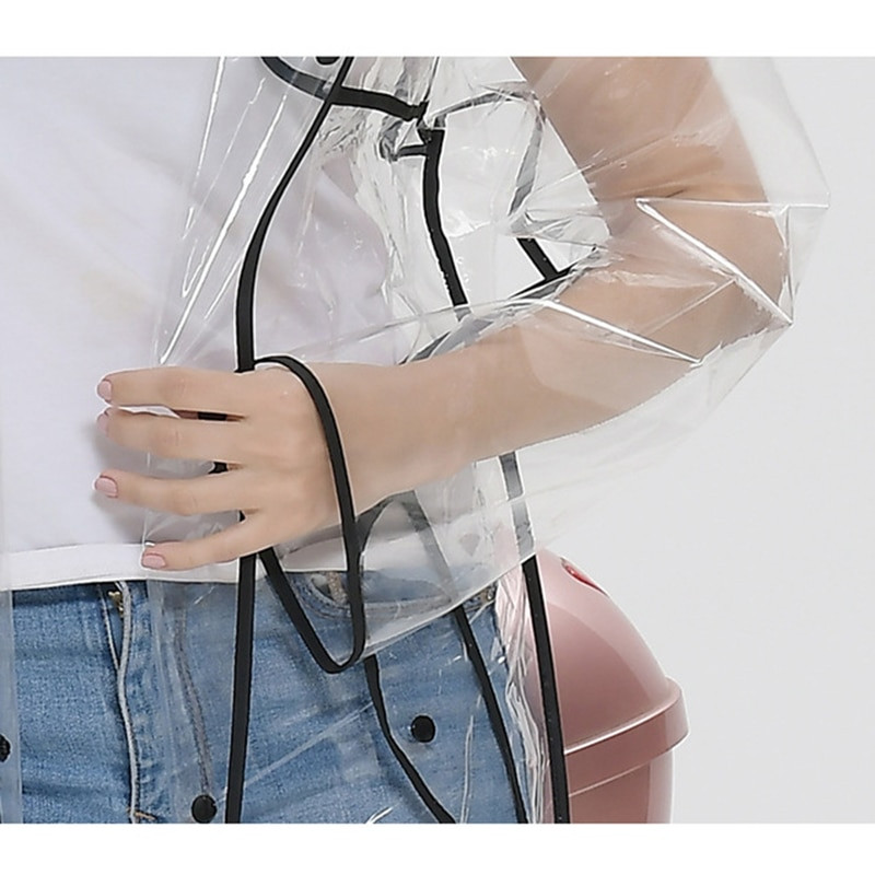 Modni dugi prozirni EVA kišni kaput Žene, odrasli muškarci Kabanica Nepropusna vodootporna jakna Plašt za planinarenje Putovanja Kampiranje