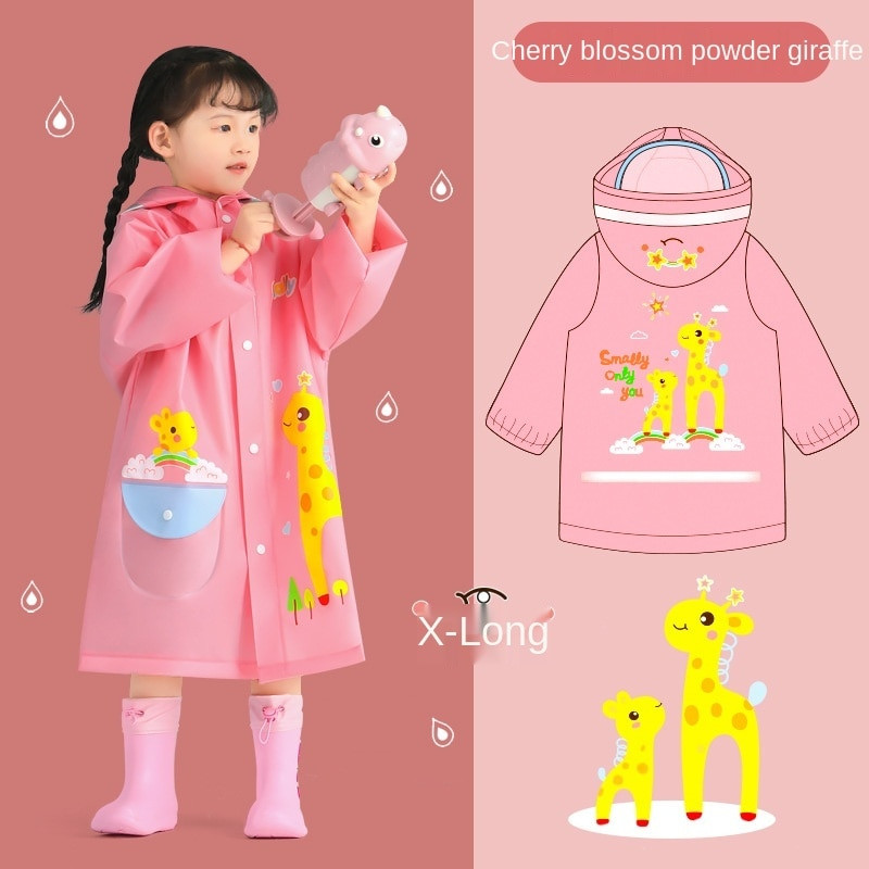 Pelenă de ploaie pentru copii de 1-10 ani pentru copii, băieți, fete, salopetă impermeabilă, cu glugă, dintr-o bucată de dinozaur, îmbrăcăminte de ploaie și pantaloni