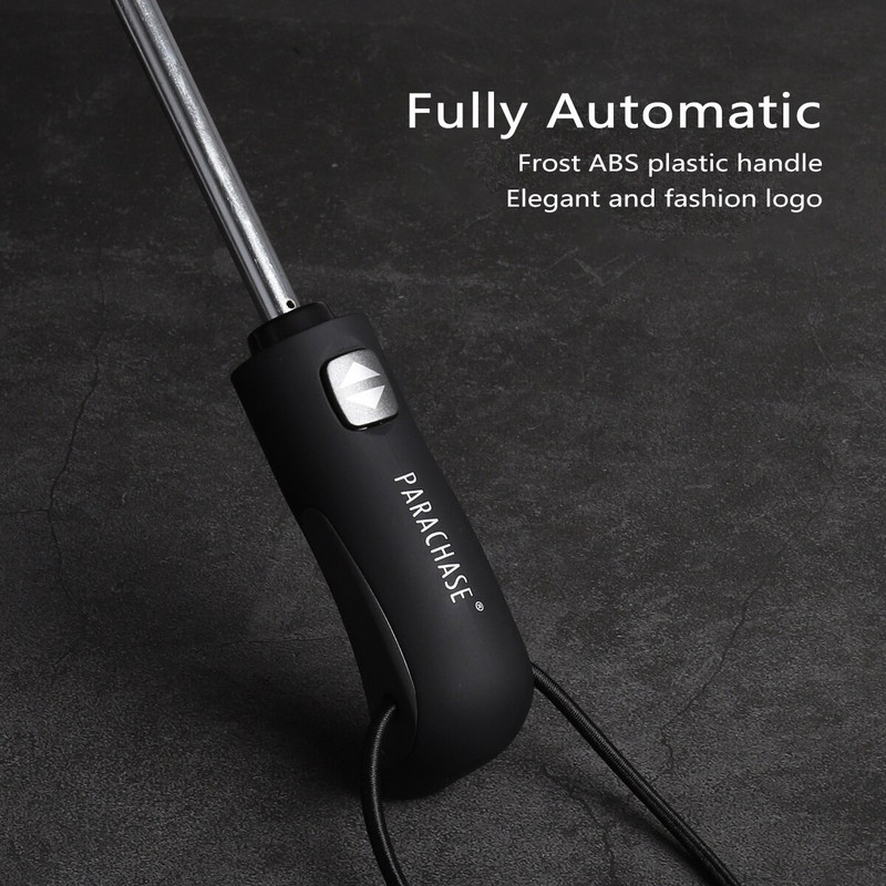 Parachase nagy esőernyő férfiaknak 120 cm nagy, összecsukható automata esernyők szélálló 8K kültéri napernyő esernyő Corporation