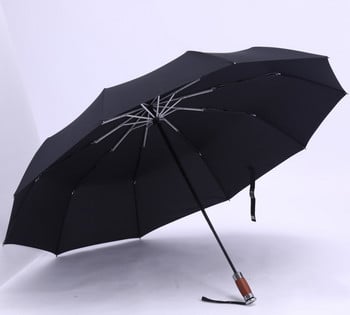 Γνήσια μάρκα Μεγάλη πτυσσόμενη ομπρέλα βροχής 1,2 μέτρων Αυτόματες ομπρέλες για άντρες για επιχειρηματίες αντιανεμικές ανδρικές ομπρέλα σκούρο μπλε και μαύρο