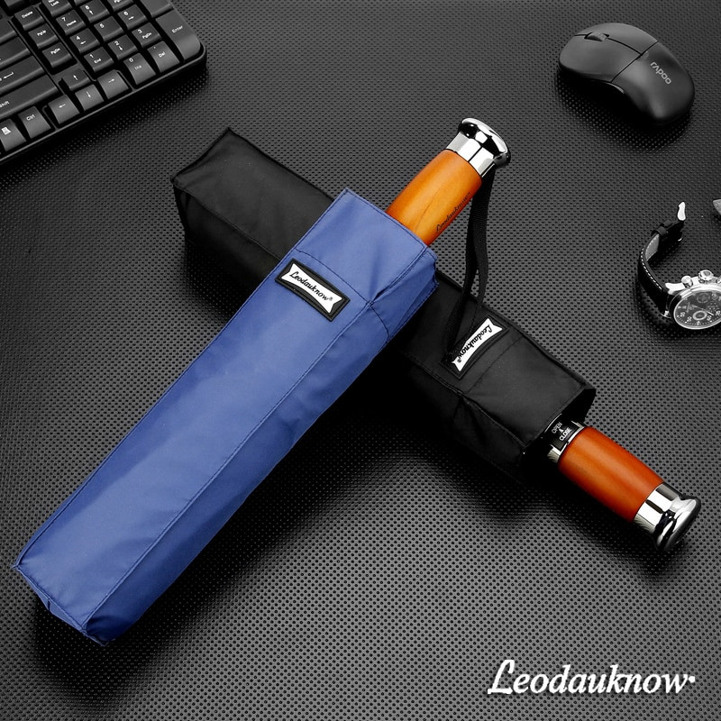 Originalna robna marka 125 cm veliki automatski kvalitetni dvoslojni kišobran za žene, 3 puta otporan na vjetar, veliki vanjski kišobran za muškarce i žene