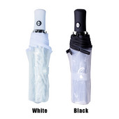 Plne automatický prenosný cestovný dáždnik proti vetru, vonkajší plážový, ľahký, odolný, s bublinovou kupolou, priehľadný, darčekový, trojitý skladací