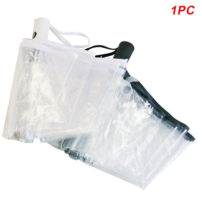 Plne automatický prenosný cestovný dáždnik proti vetru, vonkajší plážový, ľahký, odolný, s bublinovou kupolou, priehľadný, darčekový, trojitý skladací