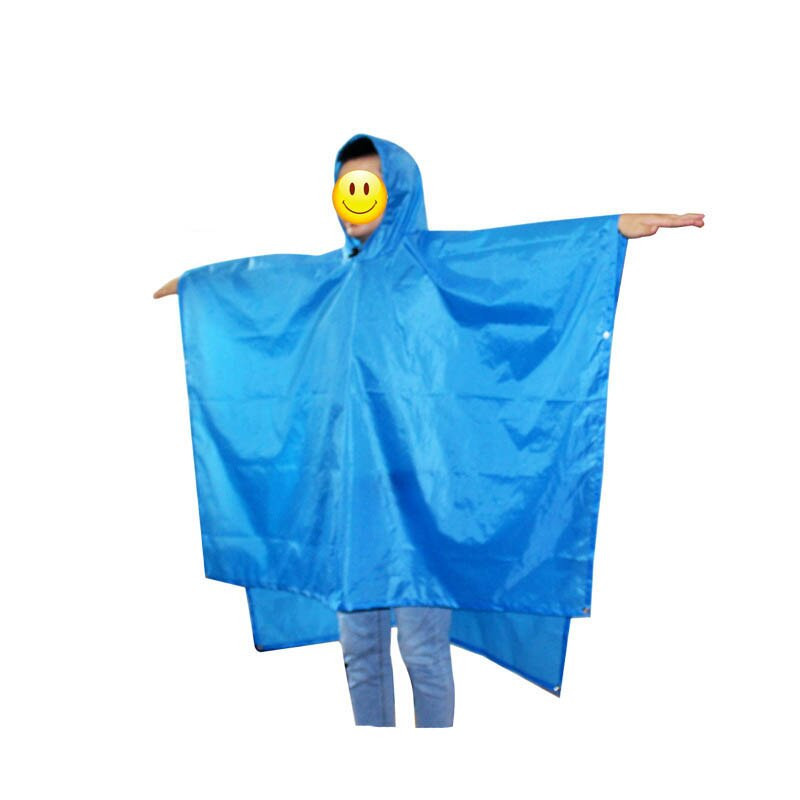 Pelernă de ploaie 3 în 1 Rucsac Îmbrăcăminte de ploaie Glugă Drumeții Ciclism Husă de ploaie Poncho Cort rezistent la apă Cort de camping în aer liber Covoraș