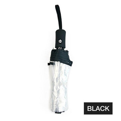 Skėtis Skaidrus skėtis moteris su automatiniu vėjo nepraleidžiančiu skėčiu Automatiškai sulankstomas juodas vyrams Moterų lauko kelionių reikmenys