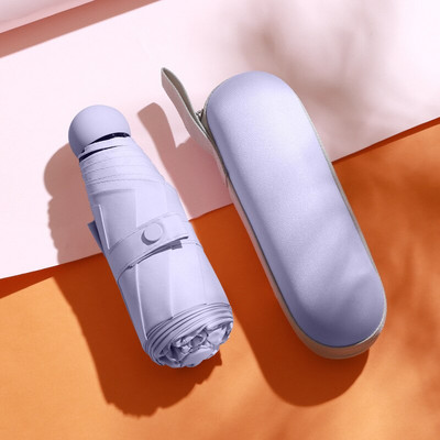 Чадър за слънце Много малък мини чадър Винилов чадър Джоб Слънцезащитен и ултравиолетова защита Чадър