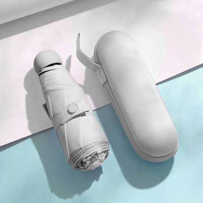 Чадър за слънце Много малък мини чадър Винилов чадър Джоб Слънцезащитен и ултравиолетова защита Чадър