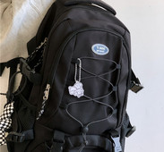 Vyriška tekstilinė kuprinė su raišteliais ir plastikiniu užsegimu