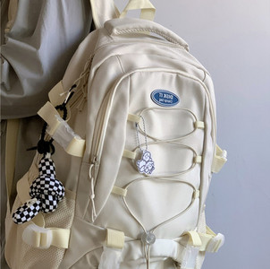 Vyriška tekstilinė kuprinė su raišteliais ir plastikiniu užsegimu