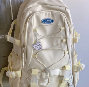 Vyriška tekstilinė kuprinė su raišteliais ir plastikiniu užsegimu