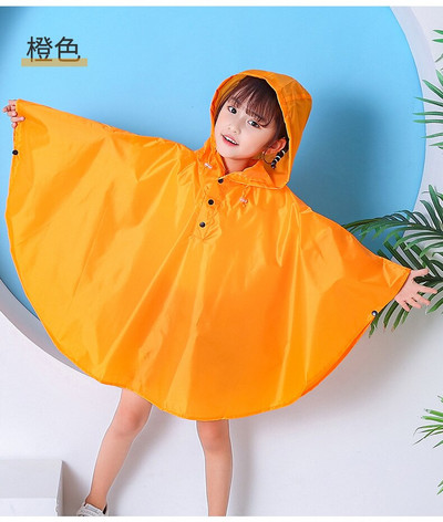 Detská štýlová pršiplášťová bunda s pončom, nepremokavá bunda pre dievčatá a chlapcov, pláštenka s kapucňou, potlačená tenká pršiplášťová bunda