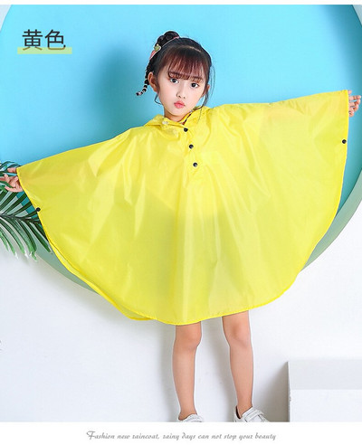 Detská štýlová pršiplášťová bunda s pončom, nepremokavá bunda pre dievčatá a chlapcov, pláštenka s kapucňou, potlačená tenká pršiplášťová bunda