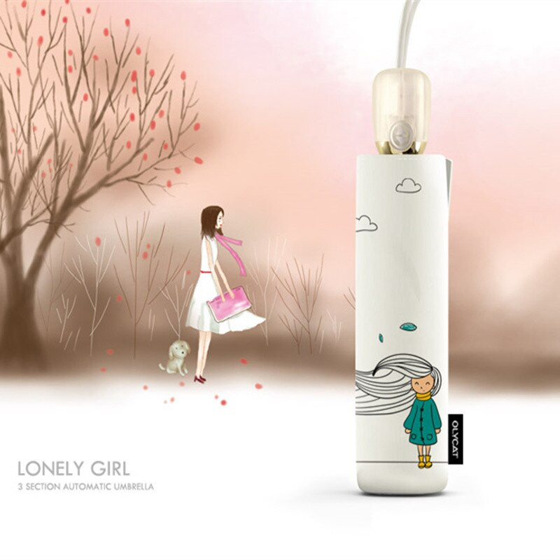 Луксозни марки Висококачествени автоматични чадъри за дъжд Жени Мъже Сгъваеми UV Слънчеви прозрачни сенници Чадъри