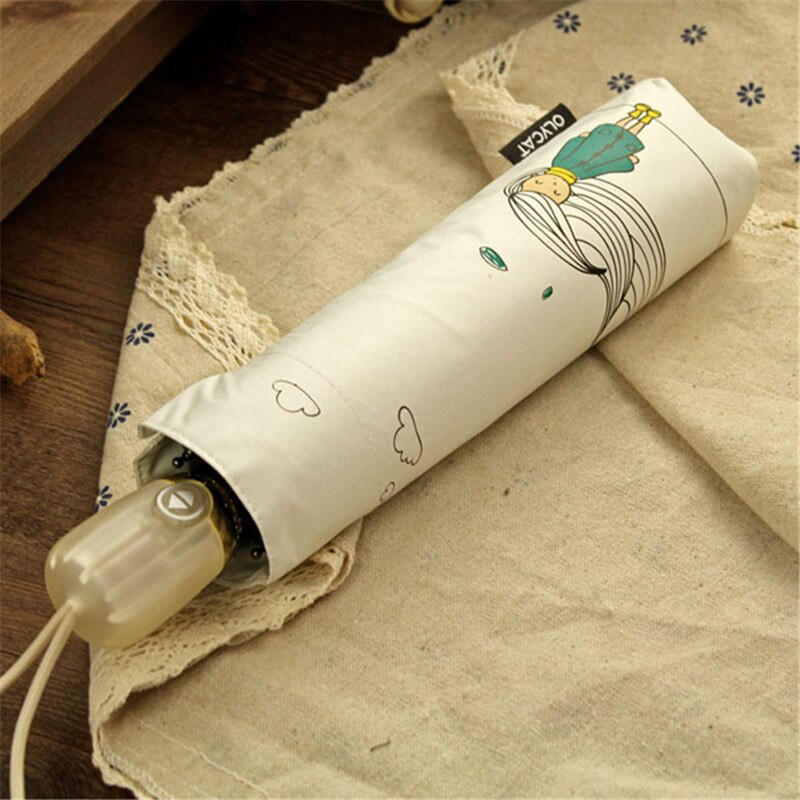 Луксозни марки Висококачествени автоматични чадъри за дъжд Жени Мъже Сгъваеми UV Слънчеви прозрачни сенници Чадъри