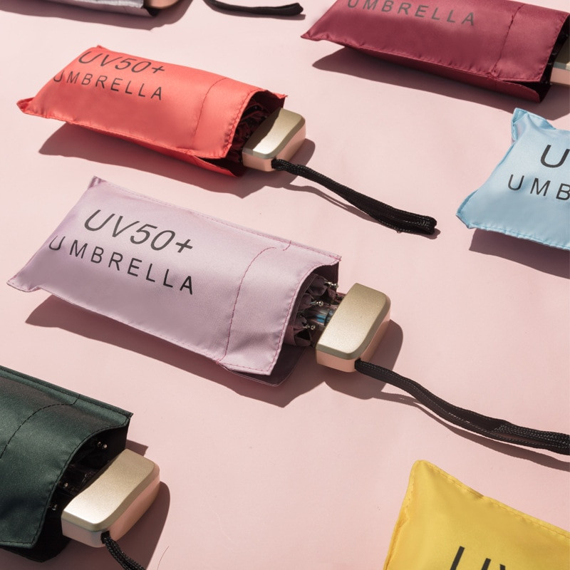 Kišeniniai skėčiai, apsaugantys nuo UV spindulių, mini skėčiai, penki sulankstomi saulės skėčiai nuo lietaus moterims, apsauga nuo saulės Paraguas, nešiojami kelionėms