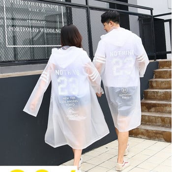 Lovers Raincoat Fashion Ζευγάρι Rainwear EVA Ανδρικά Αδιάβροχα Διαφανή Γυναικεία Αδιάβροχο Παλτό για Ενήλικες Πεζοπορία Rain Poncho For Climbing