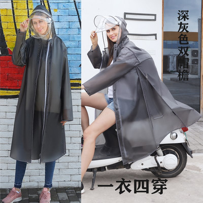 2020 Dvojitý pršiplášť, dámsky/pánsky zipsový pončo s kapucňou, motocyklové pršiplášte, dlhý štýl, turistické pončo, environmentálna pršiplášť