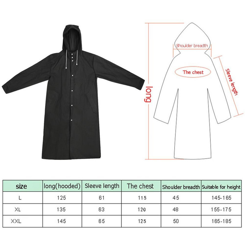 Zahusťovací EVA pláštenka pre dospelých pre mužov a ženy, nepremokavý pláštenka, vonku, cestovanie, kempovanie, rybárske oblečenie do dažďa, vysoko kvalitný