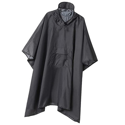 3 in1HoodedRainPoncho Jachetă de ploaie impermeabilă pentru bărbați, femei, adulți, covoraș pentru cort, multifuncțional, rezistent la umiditate.