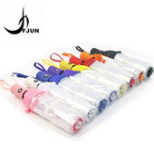 Priehľadný automatický dáždnik proti dažďu, vetruodolný, automaticky skladací čierny dáždnik pre mužov a ženy, outdoorové cestovanie, biznis, skladací slnečník do auta