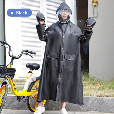 Dlhý pršiplášť pre dospelých, módny nepremokavý pršiplášť pre mužov a ženy, pončo s kapucňou, zahusťovacia EVA vonkajšia pršiplášťová bunda na cyklistiku a turistiku
