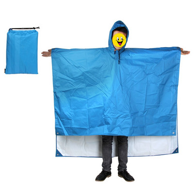 3 v 1 Vonkajší nepremokavý batoh, pršiplášť, stan, plážová podložka, ochrana proti slnku, cyklistický pršiplášť, pončo, vonkajší kempingový stan