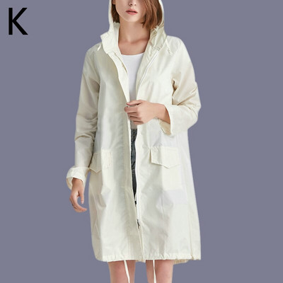 Atsparus vandeniui moteriškas lietpaltis nuo lietaus Vyriškas apsiaustas nuo lietaus Vienspalvis Nešiojamas sulankstomas plonas užtrauktukas lietaus drabužis lauko apsaugai nuo lietaus