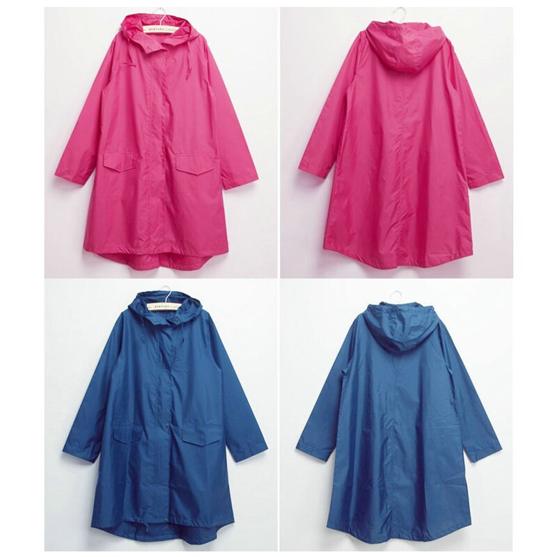 Atsparus vandeniui moteriškas lietpaltis nuo lietaus Vyriškas apsiaustas nuo lietaus Vienspalvis Nešiojamas sulankstomas plonas užtrauktukas lietaus drabužis lauko apsaugai nuo lietaus
