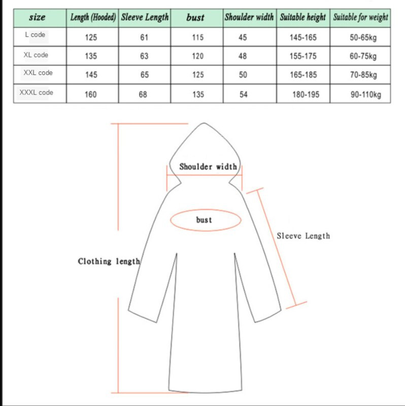 Manta de ploaie lungă și impermeabilă pentru adulți, femei, femei, bărbați, haine de ploaie impermeabile, bărbați, EVA, negru, cu glugă, haină de ploaie poncho