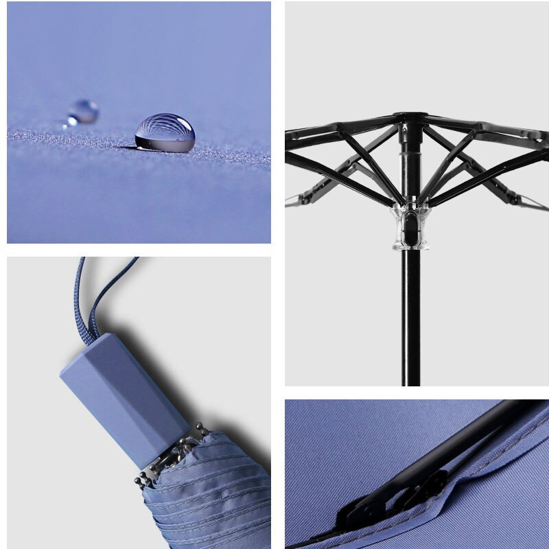 8-rebrový mini dáždnik proti dažďu, anti UV ochrana, paraguas, slnečný dáždnik, vetruodolný, ľahký, skladací prenosný dáždnik pre ženy, mužov a deti