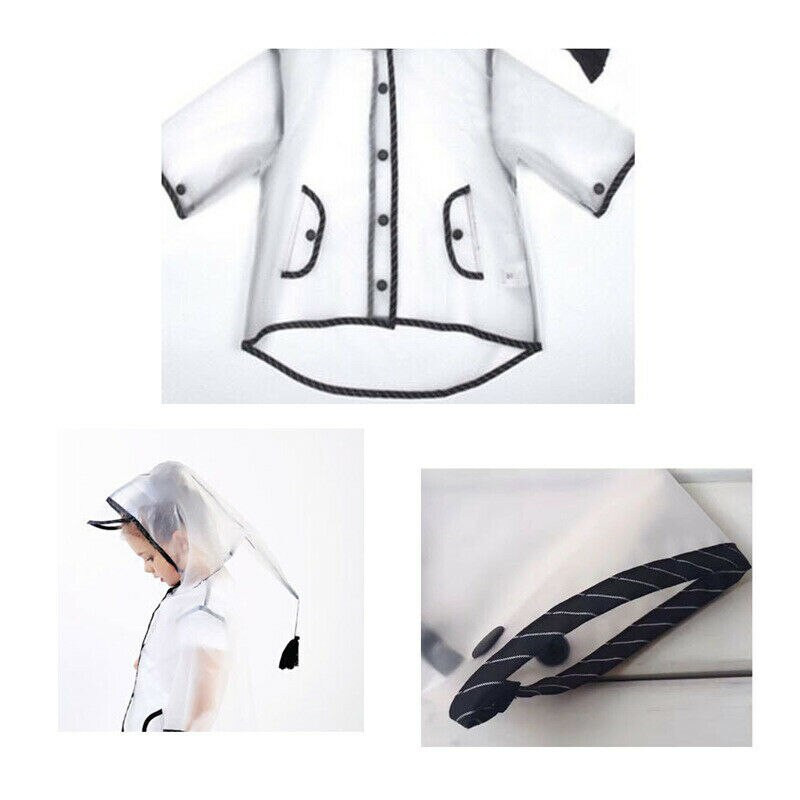 Detský pršiplášť, nepremokavý pršiplášť, priehľadný, pre deti do materskej školy, pre študentov, ochranný pršiplášť, pončo