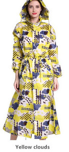 Dámsky nepremokavý sveter s dlhým cestovaním, prenosný pršiplášť, pončá, priedušný pršiplášť Chubasquero Mujer