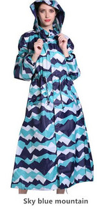 Dámsky nepremokavý sveter s dlhým cestovaním, prenosný pršiplášť, pončá, priedušný pršiplášť Chubasquero Mujer