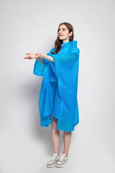 Többfunkciós esőkabát univerzális átlátszó esőkabát női hátizsák poncsó esőkabát huzat áteresztő kemping túrázás