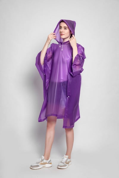 Többfunkciós esőkabát univerzális átlátszó esőkabát női hátizsák poncsó esőkabát huzat áteresztő kemping túrázás