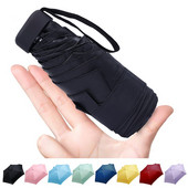 Mini kišeninis sulankstomas skėtis lietaus mažas mados moterų vyrų skėčiai nuo saulės mergaičių nuo UV spindulių atsparus vandeniui atsparus vėjui nešiojamas kelioninis skėtis