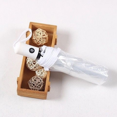 Umbrelă automată transparentă, rezistentă la vânt, pliabilă automată, unisex, pentru călătorii în aer liber, pentru afaceri, umbrelă de soare portabilă simplă pentru mașină