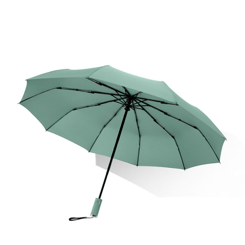 YADA Luxury 10K Culoare Solidă Umbrelă automată de afaceri Umbrele pliabile clare pentru bărbați, femei, umbrelă de ploaie, femeie, masculin YS200045