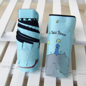Kocotree Cartoon Micul Prinț Umbrelă ploaie Femei Umbrele pliabile Femeie Sunny Umbrelă de soare Minunat Paraguas Mini umbrelă de buzunar