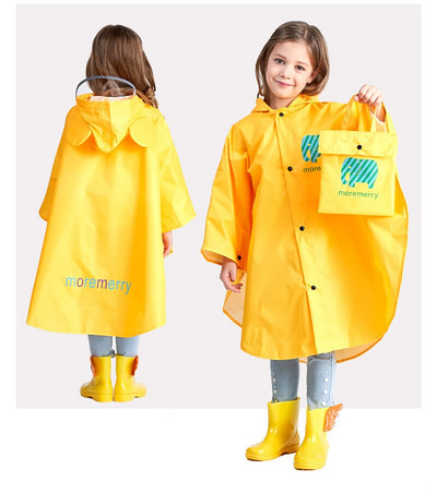 Детски дъждобран Rain Coat Непропусклив Gabardina Mujer Capa De Chuva Rain Jacket Regenjas Poncho Regenponcho Capa De Chuva Infantil