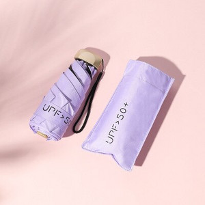 Itin lengvi 50% nuolaida saulėtiems skėčiams sulankstomi skėčiai mini kišeniniai skėčiai kūrybingi vinilo apsauga nuo saulės skėčio kišenė nuo saulės