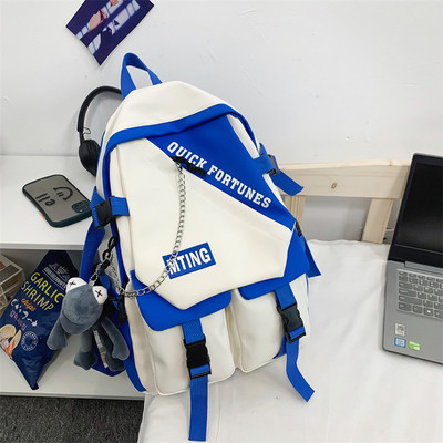 Muški tekstilni ruksak s privjeskom za ključeve