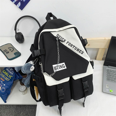 Muški tekstilni ruksak s privjeskom za ključeve