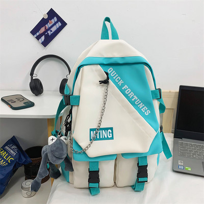 Muški tekstilni ruksak s privjeskom za ključeve