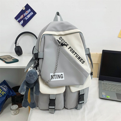 Muški tekstilni ruksak s privjeskom za ključeve